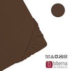 biberna Jersey-Elastic-Spannbetttuch topas / mocca, 1x 120x200 cm - 130x220 cm