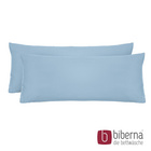 biberna Feinjersey-Kopfkissenbezug Doppelpack eisblau, 2x 40x60 cm