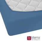 biberna Feinjersey-Spannbetttuch azurblau, 1x 90x190 cm - 100x200 cm