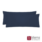 biberna Feinjersey-Kopfkissenbezug Doppelpack marine, 2x 40x60 cm