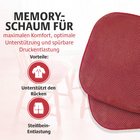 Sitzkissen mit rutschfester Unterseite rot 2er-Set Eldo