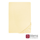 biberna Feinjersey-Spannbetttuch gelb, 1x 90x190 cm - 100x200 cm