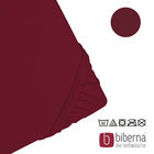 biberna Jersey-Elastic-Spannbetttuch burgund, 1x 120x200 cm - 130x220 cm