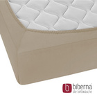 biberna Feinjersey-Spannbetttuch taupe, 1x 180x200 cm - 200x200 cm