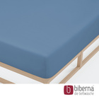 biberna Jersey-Elastic-Spannbetttuch azurblau, 1x 140x200 cm - 160x220 cm