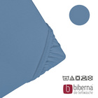 biberna Jersey-Elastic-Spannbetttuch azurblau, 1x 140x200 cm - 160x220 cm