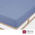 biberna Jersey-Elastic-Spannbetttuch blau, 1x 90x190 cm - 100x220 cm