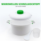 Mikrowellen-Schnellkochtopf mit Dampfventil Basilico