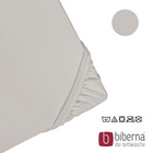 biberna Jersey-Elastic-Spannbetttuch sturmgrau, 1x 90x190 cm - 100x220 cm