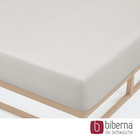 biberna Jersey-Elastic-Spannbetttuch grau, 1x 90x190 cm - 100x220 cm