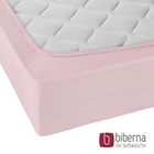 biberna Jersey-Elastic-Spannbetttuch rose, 1x 90x190 cm - 100x220 cm