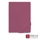 biberna Jersey-Elastic-Spannbetttuch brombeer, 1x 180x200 cm - 200x220 cm