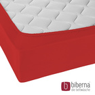 biberna Jersey-Elastic-Spannbetttuch rot, 1x 180x200 cm - 200x220 cm