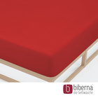 biberna Jersey-Elastic-Spannbetttuch rot, 1x 90x190 cm - 100x220 cm