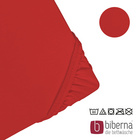 biberna Jersey-Elastic-Spannbetttuch rot, 1x 90x190 cm - 100x220 cm