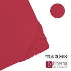 biberna Jersey-Elastic-Spannbetttuch rubin, 1x 180x200 cm - 200x220 cm