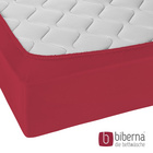 biberna Jersey-Elastic-Spannbetttuch rubin, 1x 140x200 cm - 160x220 cm