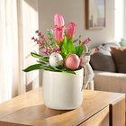 Ostergesteck im Keramiktopf mit Häschen Eldo