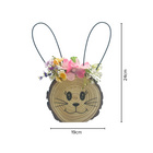 Holzdeko "Hasenköpfe" 3er-Set Eldo