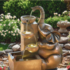 Solar-Brunnen mit Elefant Gainsborough