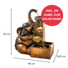 Solar-Brunnen mit Elefant Gainsborough