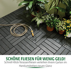 Klick-Gartenfliesen grau 8er-Set Gainsborough