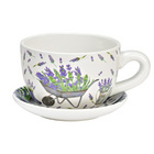 Blumentopf Pflanztasse "Lavendel" aus Keramik klein