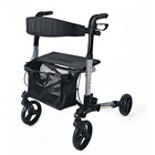 Rollator schwarz silberfarben