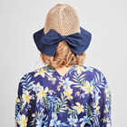 Sommerhut blaue Schleife