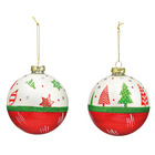 Weihnachtskugel Stern & Tannenbaum Ø10cm 8er-Set