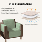 Kühlender Sesselschoner grün Eldo