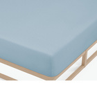 Castell Feinjersey-Spannbetttuch taubenblau, 1x 90x190 cm - 100x200 cm