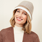Strickhut beige Amélie di Santi
