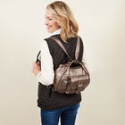 Umhängetasche "Tara" 2-in-1 Rucksack bronze-metallic