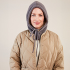 Schalmütze 2-in-1 anthrazit