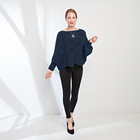 Cape-Pullover blau