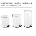 WENKO Treteimer Mod. Leman Easy Close Weiß 30 L, mit herausnehmbarem Einsatz