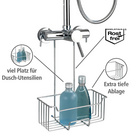 WENKO Thermostat-Dusch-Caddy Mod. Milo Edelstahl, rostfrei