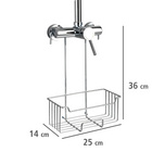 WENKO Thermostat-Dusch-Caddy Mod. Milo Edelstahl, rostfrei