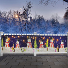 LED-Balkon Sichtschutz Schneemann, Gainsborough