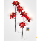 LED-Christsternzweige rot 2er-Set