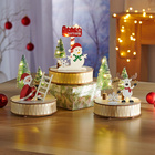 LED-Holzdeko "Nikolaus"