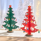 Holz-Weihnachtsbaum rot