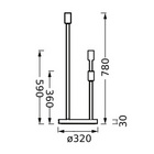 Standleuchte DECOR STICK FLOOR 2xE27 dunkelgrau LEDVANCE