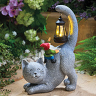 Solarkatze mit Zwerg