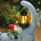 Solarkatze mit Zwerg