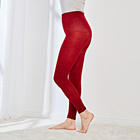 Komfort-Leggings mit Merinowolle bordeaux