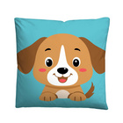Castell Mikrofaser Bettwäsche Hund türkis, 1x 135x200 cm + 1x 80x80 cm