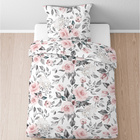 Castell Nicki Bettwäsche Rosen rose, 1x 155x220 cm + 1x 80x80 cm