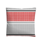Castell Thermo-Fleece Bettwäsche Querbalken rubin, 1x 155x220 cm + 1x 80x80 cm